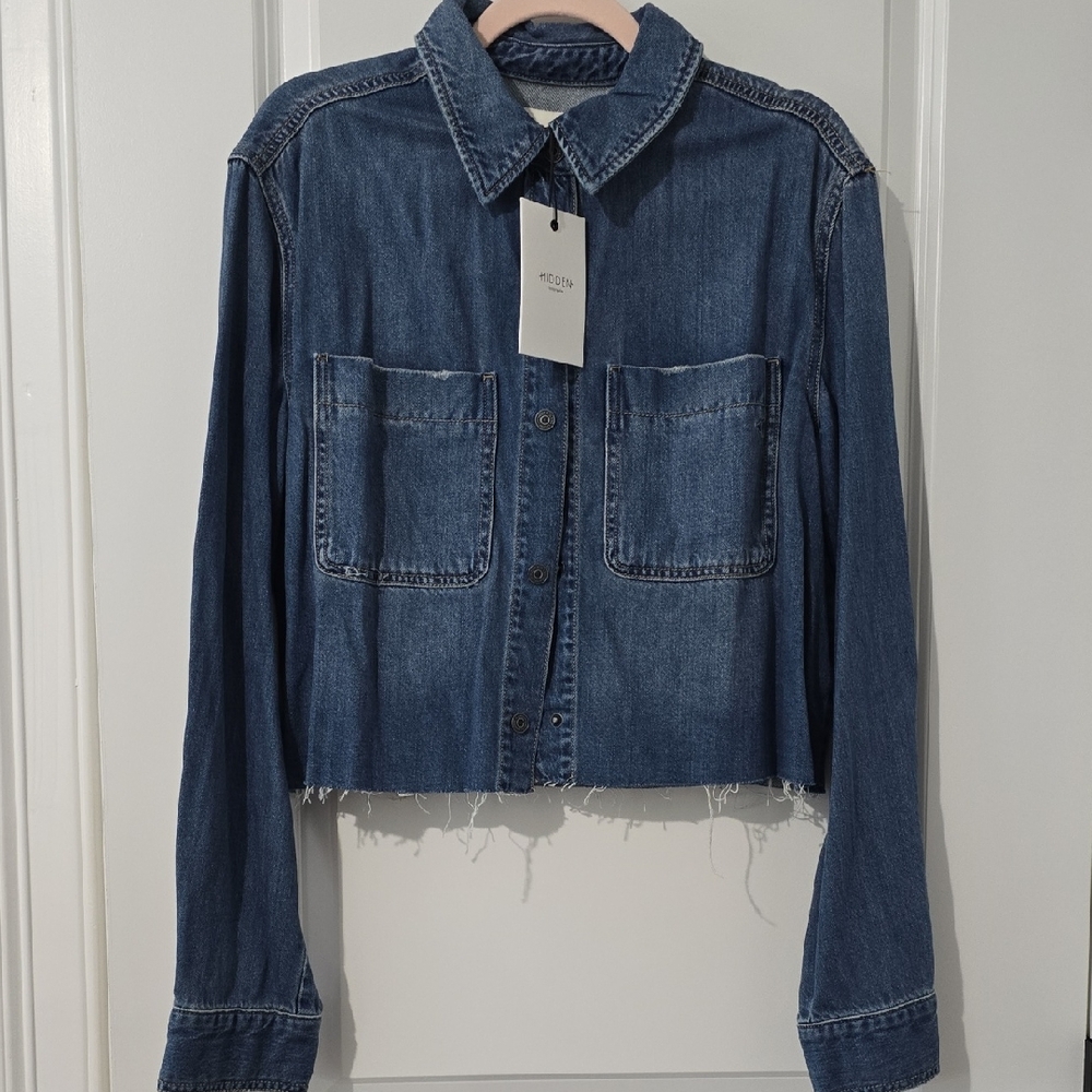Acne Studios Blue Denim Women's Top